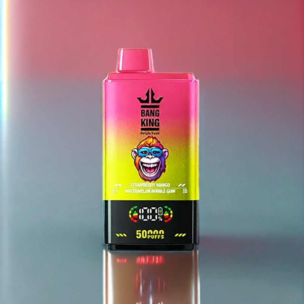 Bang King 50000 Disposable Vape Strawberry Mango Watermelon Bubble Gum New Zealand Wholesale 50ml 850mAh Type-C 1.0 Mesh Coil