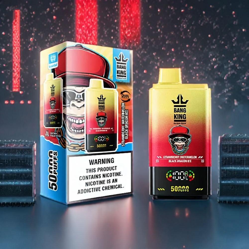 Bang King 50000 Disposable Vape Strawberry Watermelon Black Dragon Ice New Zealand Wholesale - 50ml 850mAh Type-C Mesh Coil