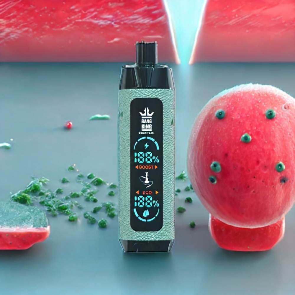 Bang King Shisha 25000 Puffs 30ml 650mAh Mesh 0.6Ω Type-C Watermelon Ice New Zealand Wholesale