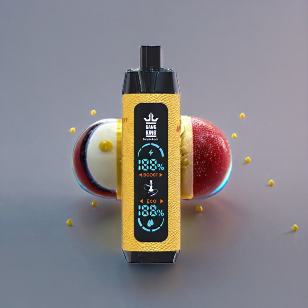 Bang King Shisha 25000 Puffs 30ml 650mAh Mesh Coil 0.6Ω Type-C Lemon Cherry New Zealand Wholesale