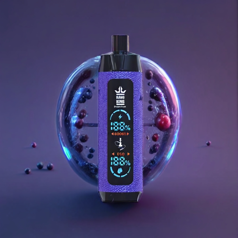 Bang King Shisha 25000 Puffs 30ml 650mAh Mesh Coil Type-C Blueberry Grape New Zealand Wholesale