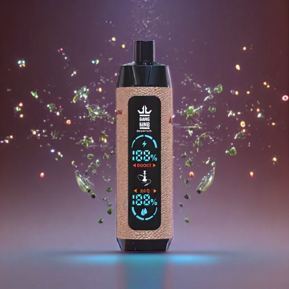 Bang King Shisha 25000 Puffs 30ml 650mAh Type-C Mesh Coil 0.6 Ohm Lemon Mint New Zealand Wholesale