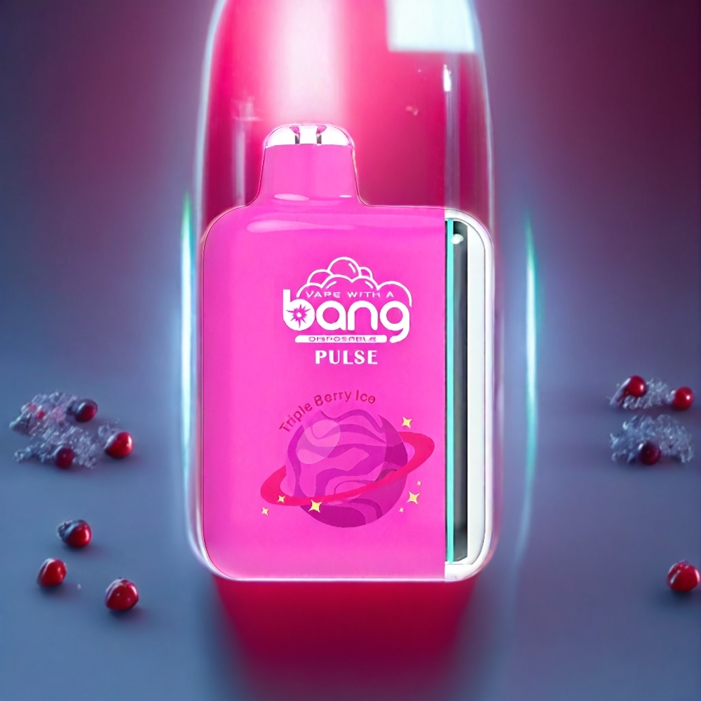 Bang Pulse 18000 Puffs Disposable Vape New Zealand Wholesale Triple Berry Ice 26ml 650mAh Type-C Mesh Coil 1.0 Ohm