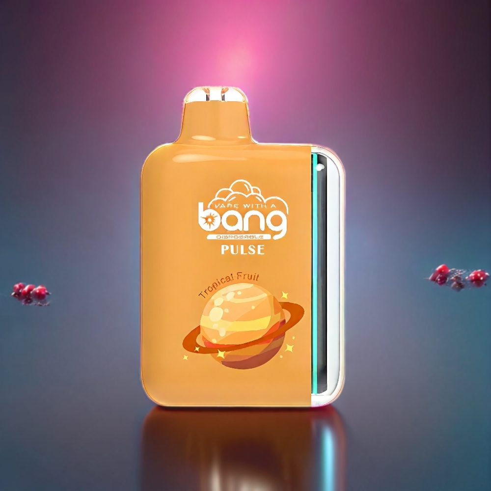 Bang Pulse 18000 Puffs Disposable Vape Tropical Fruit New Zealand Wholesale with Type-C Charging 650mAh Battery 26ml E-liquid Mesh Coil