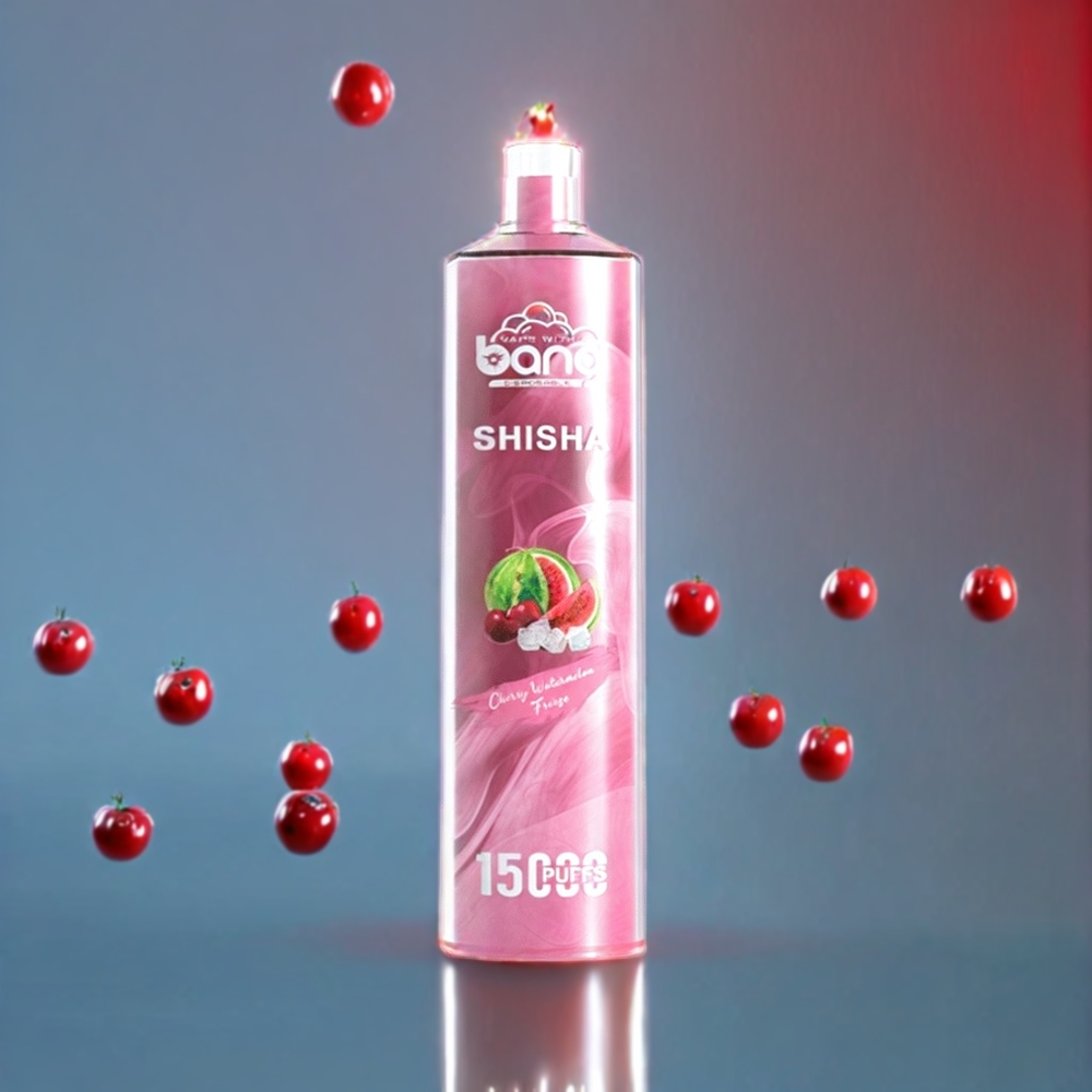 Bang Shisha 15000 Puffs 23ml E-liquid Type-C Charging Disposable Vape Cherry Watermelon New Zealand Wholesale
