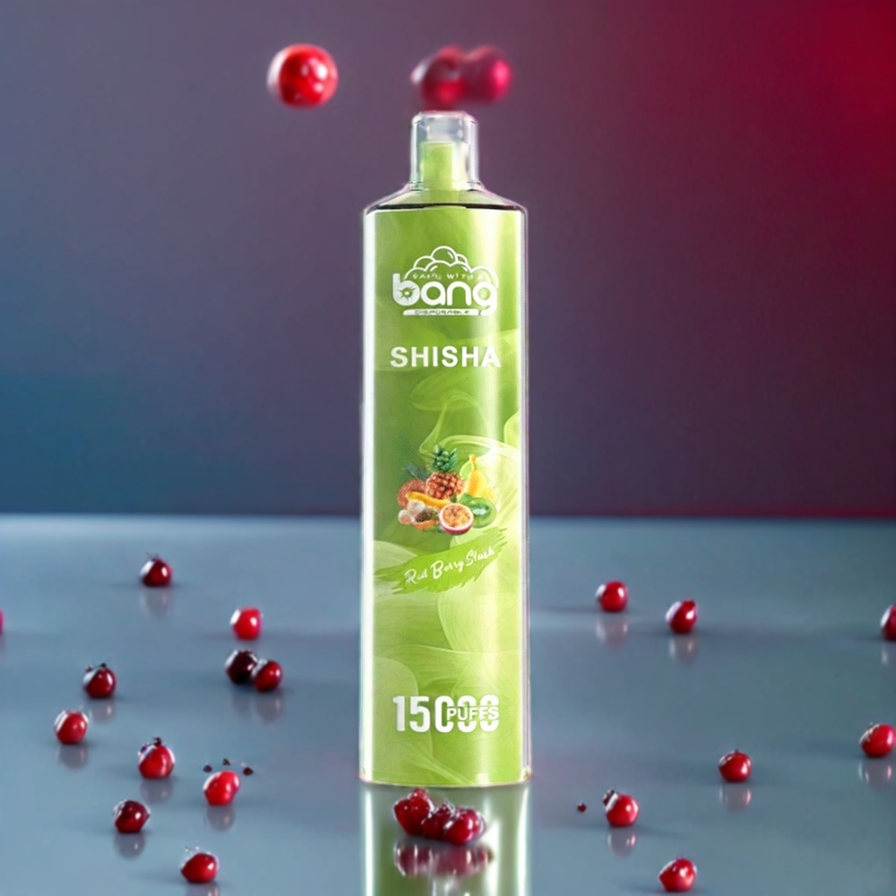 Bang Shisha 15000 Puffs DTL Disposable Vape Red Berry Slush 23ml E-liquid 600mAh New Zealand Wholesale
