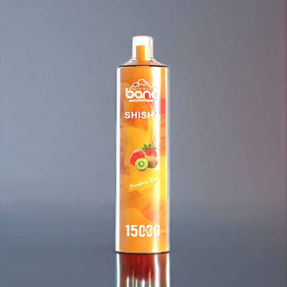 Bang Shisha 15000 Puffs New Zealand Wholesale Disposable Vape Strawberry Kiwi 23ml E-liquid Type-C Charging 600mAh Battery DTL