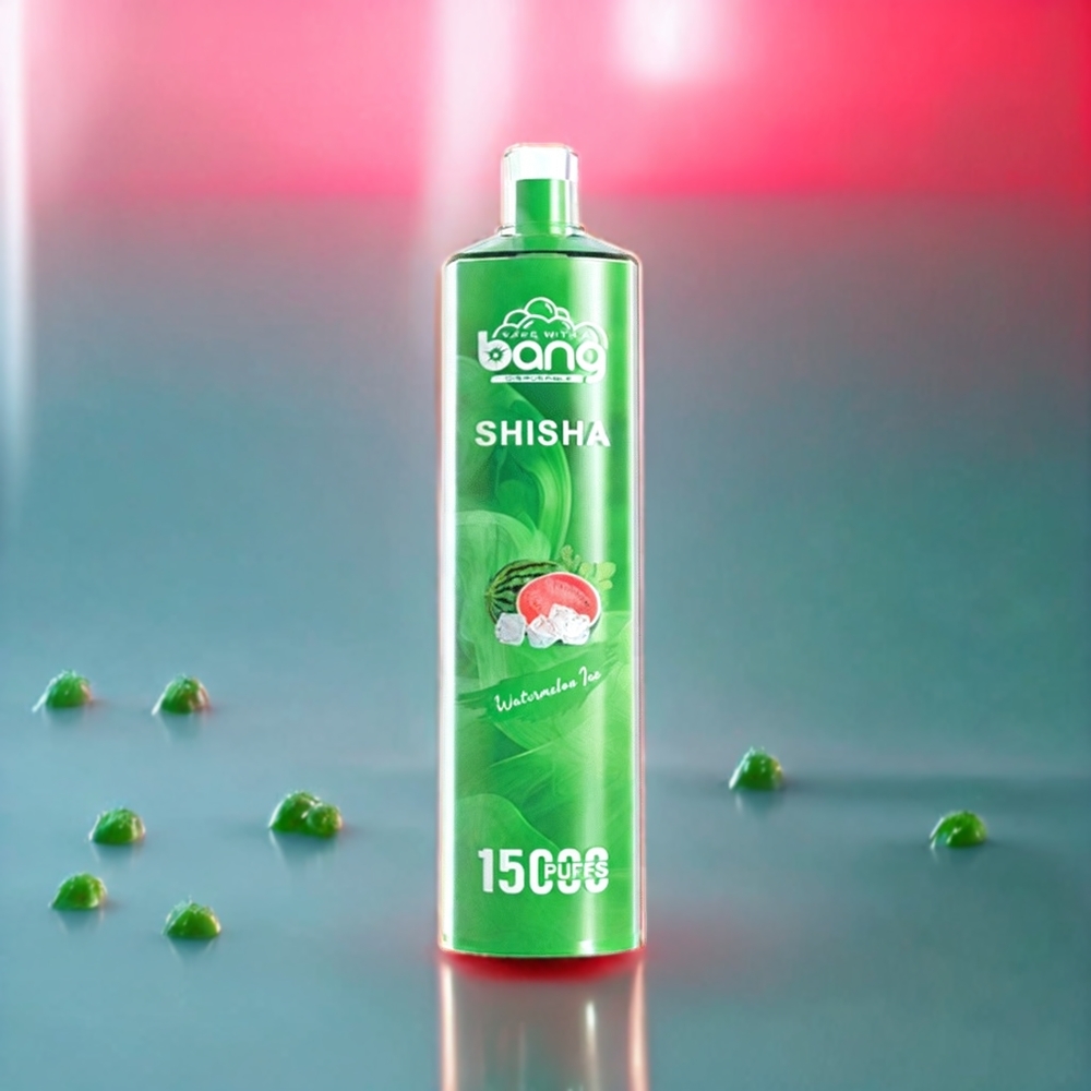 Bang Shisha New Zealand Wholesale 15000 Puffs 23ml DTL Disposable Vape Watermelon Ice