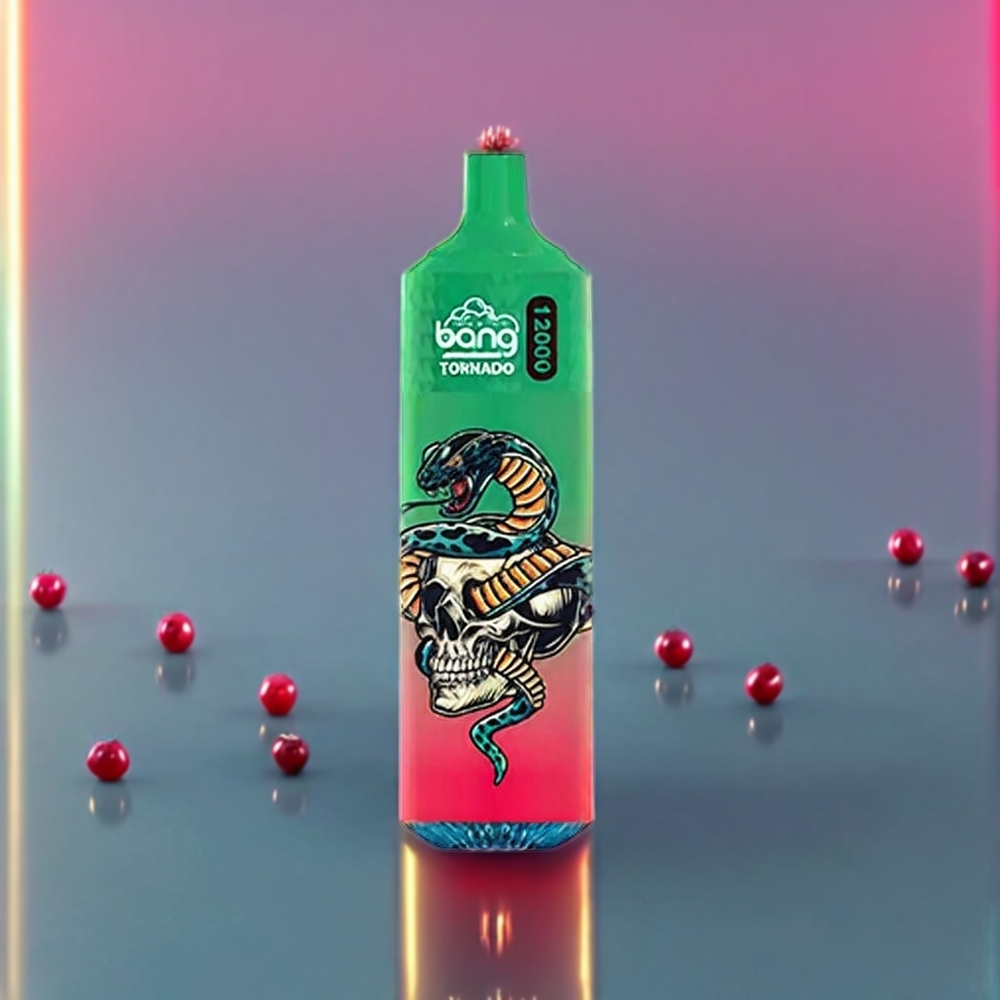 Bang Tornado 12000 Puffs 23ml 650mAh 0-5% Nicotine Sour Apple Razberry New Zealand Wholesale