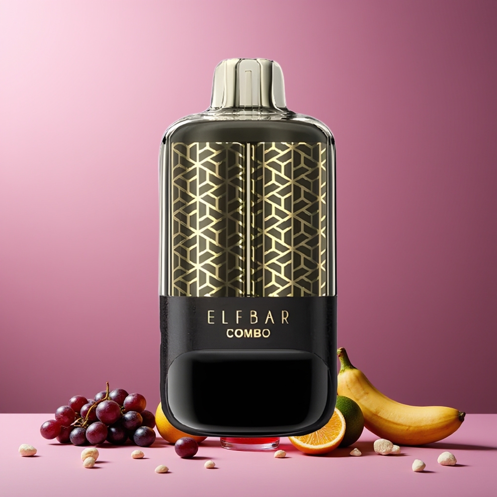 ELF BAR COMBO 25000 Puffs New Zealand Wholesale Disposable Vape Grape & Mary Drink, 22mL E-liquid, 700mAh Battery, Type-C, 5% Nicotine, Dual Modes, Dual Airflow