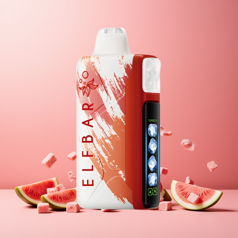 ELF BAR Ice King 40000 Puffs New Zealand Wholesale Rechargeable 850mAh Adjustable Cooling LCD Watermelon Ice Disposable Vape