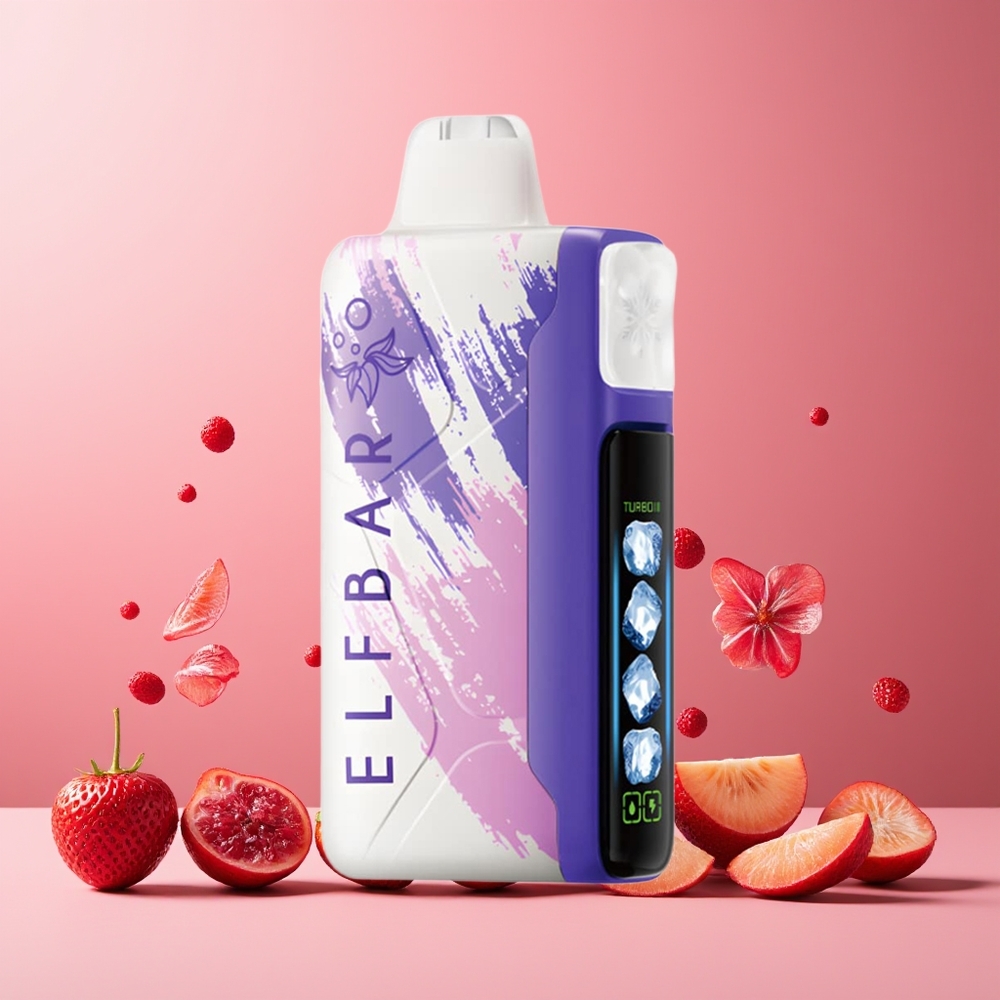 ELF BAR Ice King 40000 Puffs New Zealand Wholesale Rechargeable 850mAh Adjustable Cooling Sour Strawberry Dragonfruit