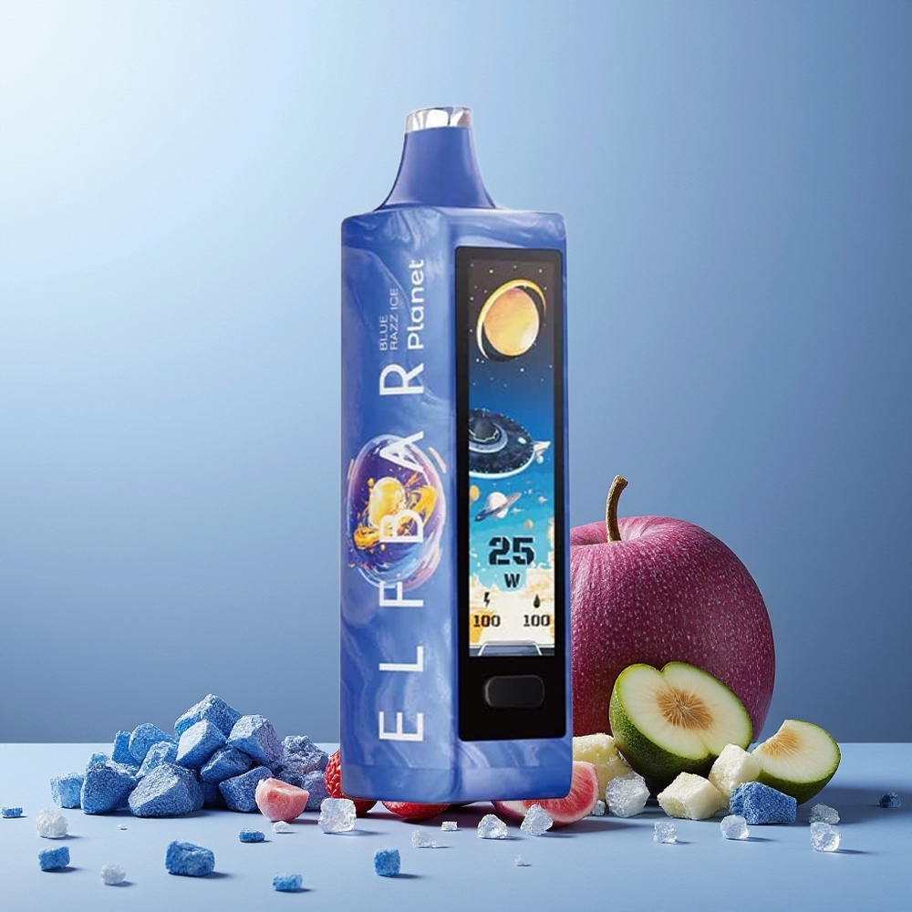 ELF BAR Planet 25000 Puffs 18ml 50mg Mesh Rechargeable Disposable Vape Blue Razz Ice New Zealand Wholesale