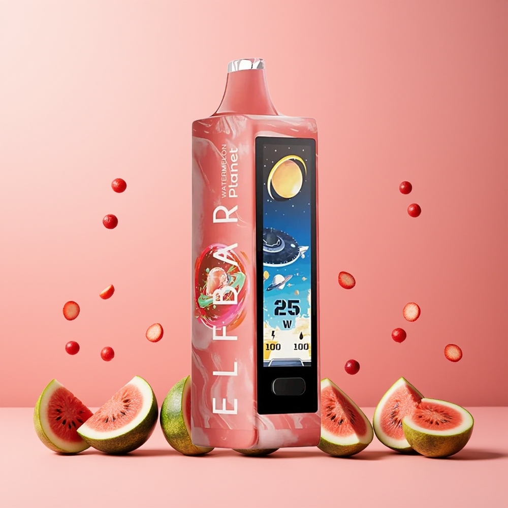 ELF BAR Planet 25000 Puffs 18ml Mesh 800mAh Rechargeable Disposable Vape Watermelon New Zealand Wholesale