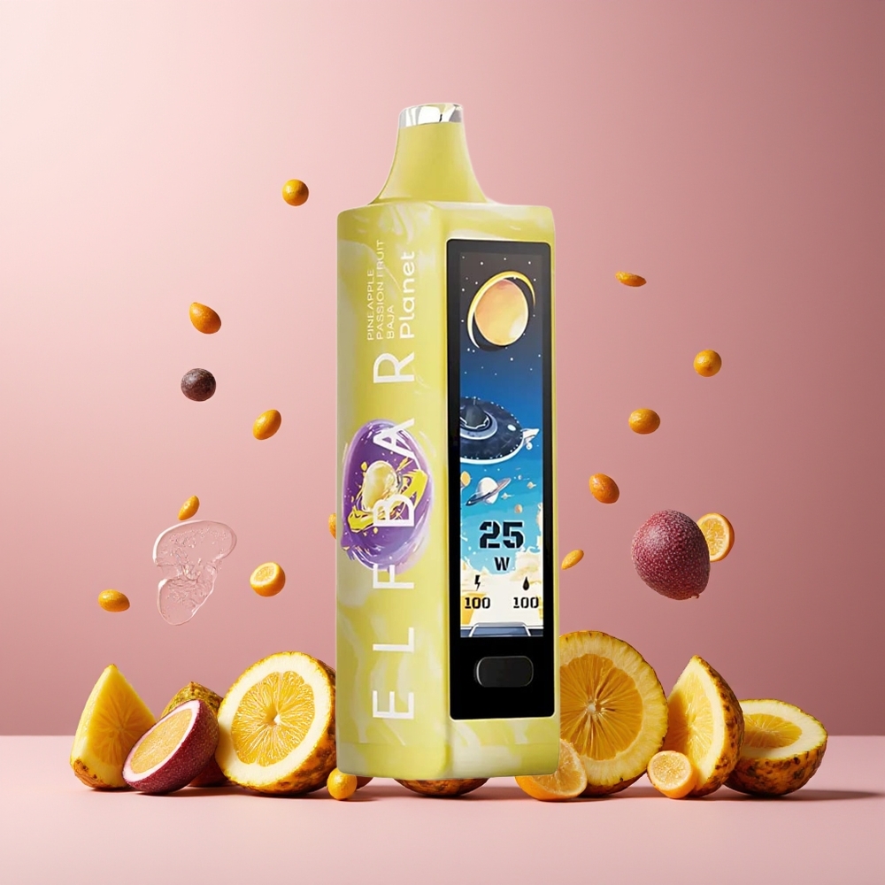 ELF BAR Planet 25000 Puffs Disposable Vape New Zealand Wholesale Pineapple Passion Fruit Baja 5% Nicotine 18ml Mesh Coil 800mAh