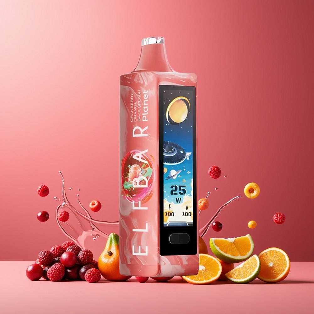 ELF BAR Planet 25000 Puffs New Zealand Wholesale Disposable Vape 18ml 800mAh Mesh Cranberry Orange Baja Splash
