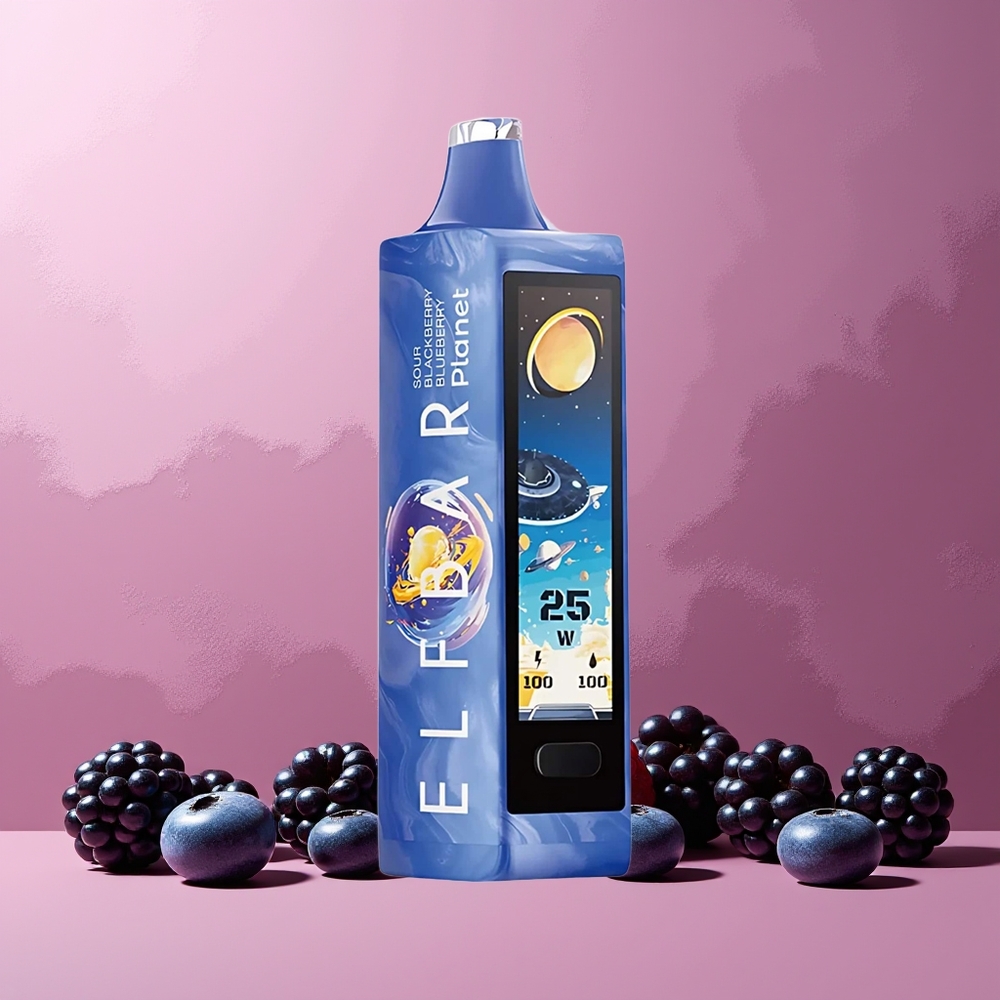 ELF BAR Planet 25000 Puffs New Zealand Wholesale Rechargeable 800mAh Mesh Sour Blackberry Blueberry Disposable Vape