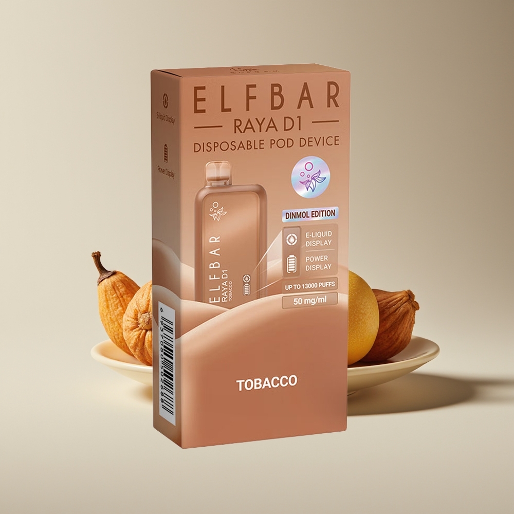 Elf Bar Raya D1 13000 Puffs New Zealand Wholesale Disposable Vape Tobacco 18ml 650mAh Type-C 5% Nicotine