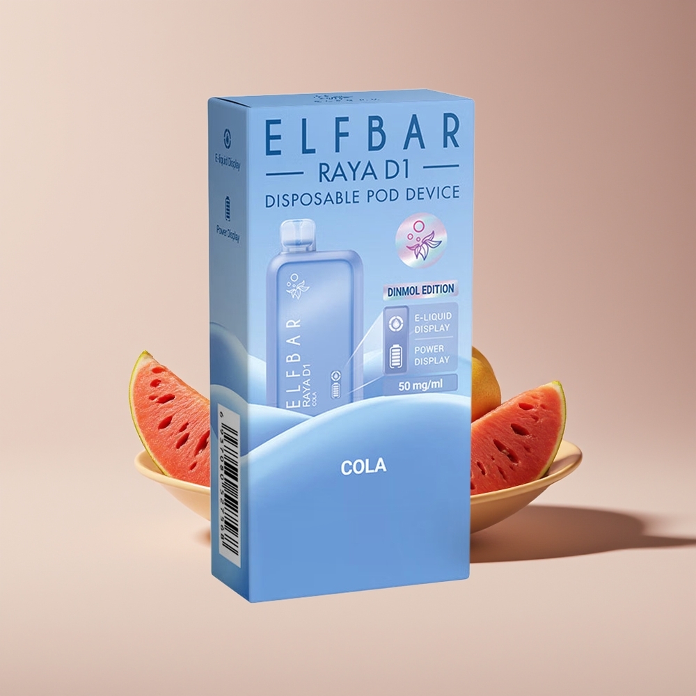 Elf Bar Raya D1 New Zealand Wholesale 13000 Puffs 18ml 650mAh Rechargeable Disposable Vape Cola