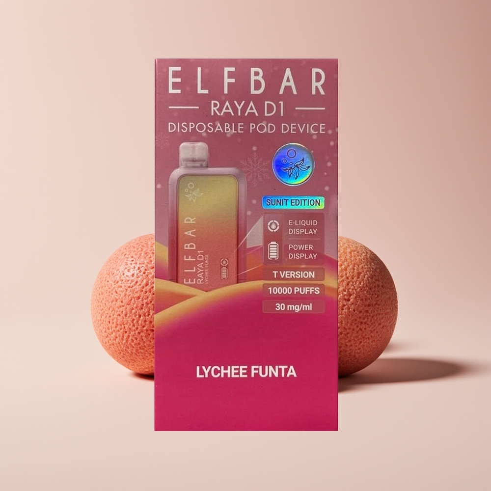 Elf Bar Raya D1 New Zealand Wholesale 13000 Puffs 18ml Lychee Disposable Vape