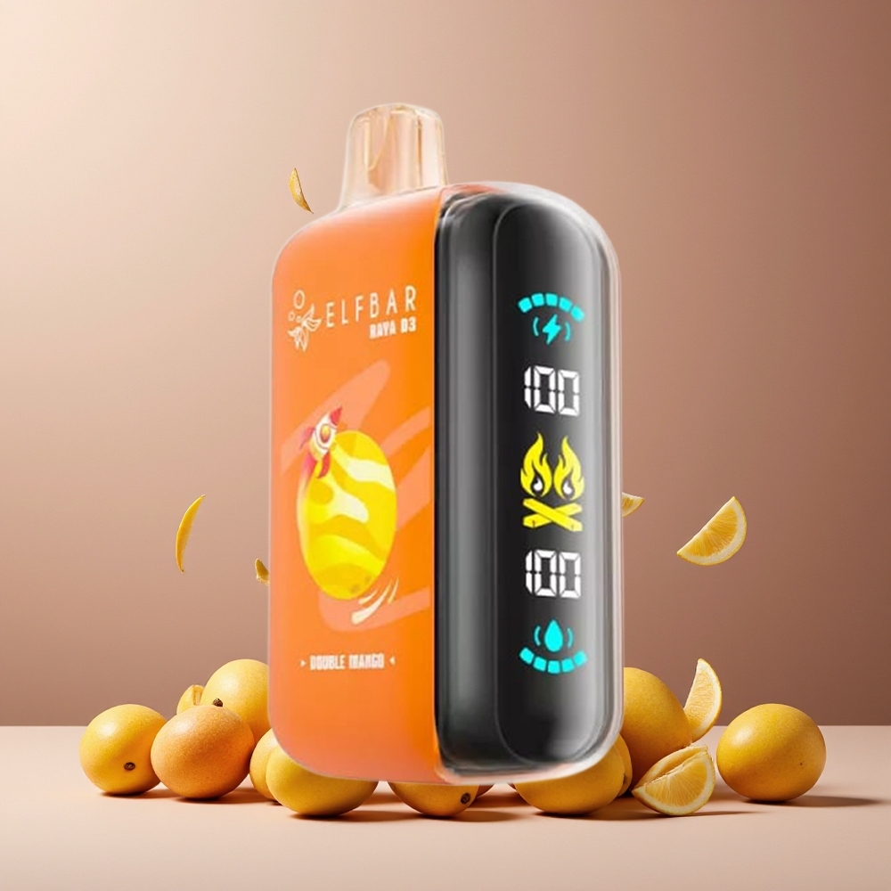 ELF BAR RAYA D3 25000 Puffs New Zealand Wholesale Disposable Vape Double Mango 23ml 850mAh Type-C Rechargeable