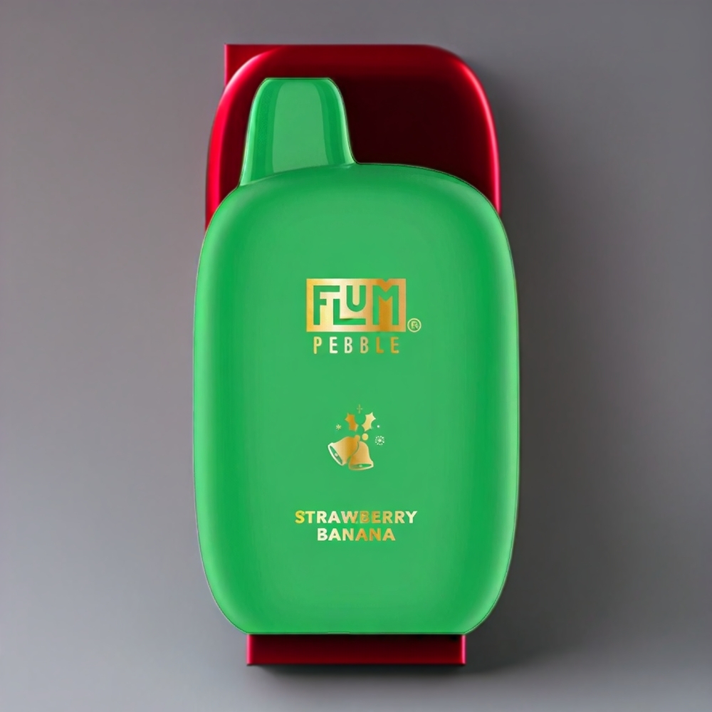 Flum Pebble New Zealand Wholesale 6000 Puffs Strawberry Banana Vape