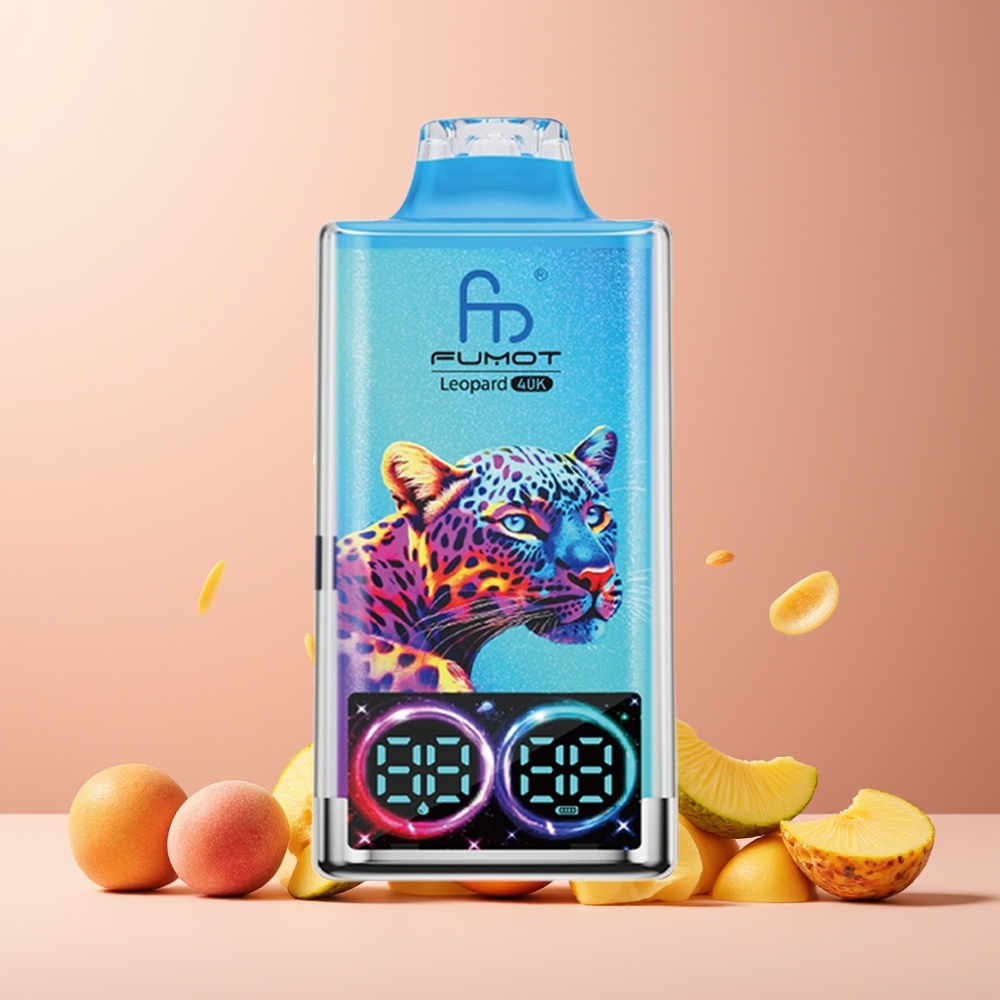 Fumot Leopard 40K Puffs New Zealand Wholesale Dual Mesh 5% Nicotine 700mAh Type-C Peachy Mango Pineapple Disposable Vape
