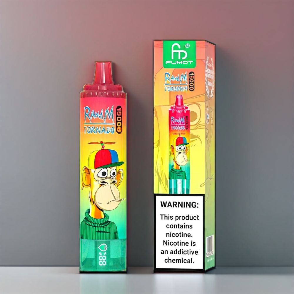 Fumot Randm Tornado 15000 Puffs New Zealand Wholesale Strawberry Kiwi Vape