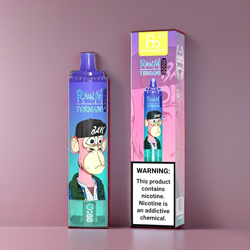Fumot Randm Tornado New Zealand Wholesale 15000 Puffs Strawberry Banana Vape