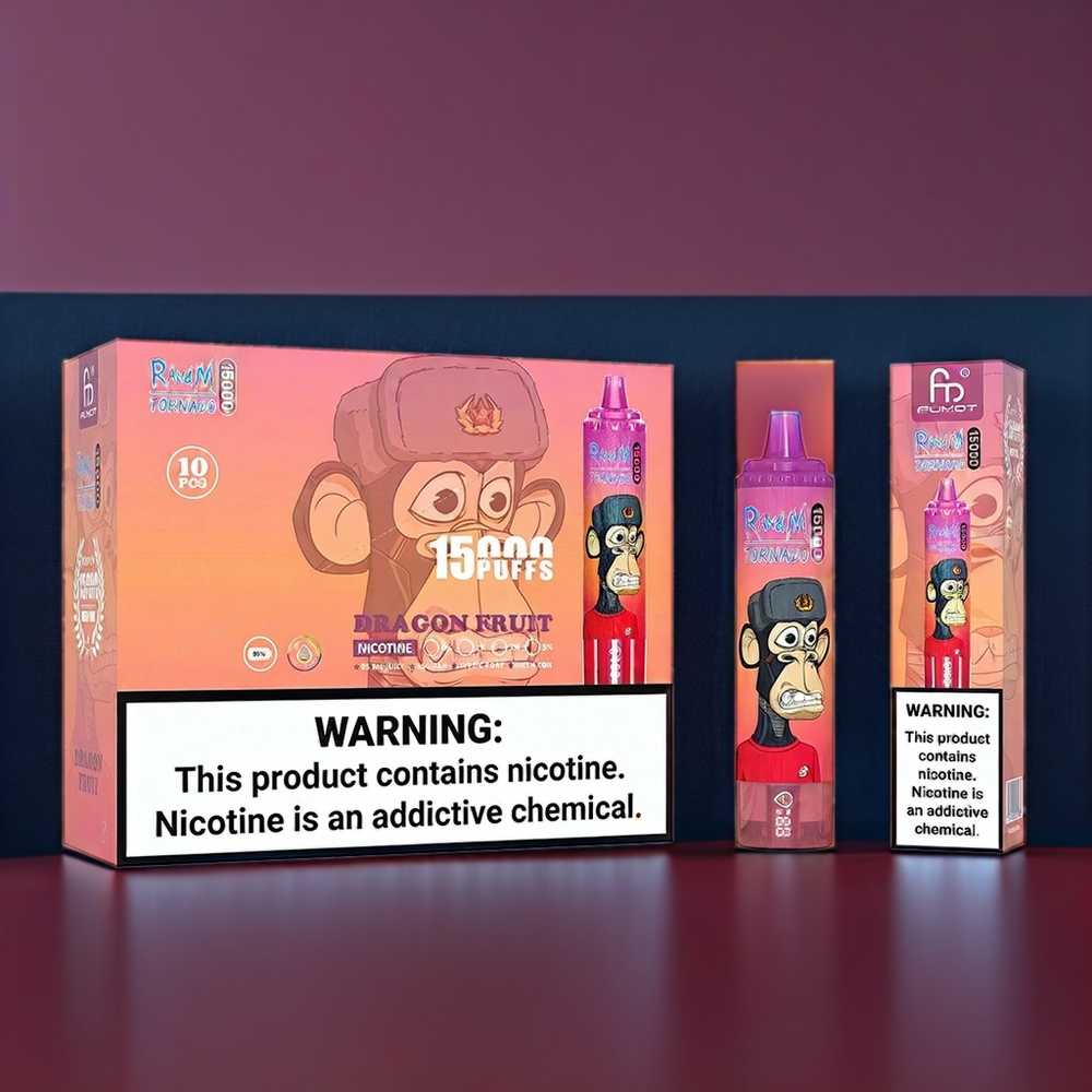 Fumot Randm Tornado New Zealand Wholesale Dragon Fruit 15000 Puffs Vape