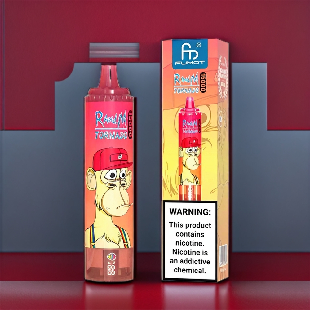 Fumot Randm Tornado Strawberry Red Bull 15000 Puffs New Zealand Wholesale