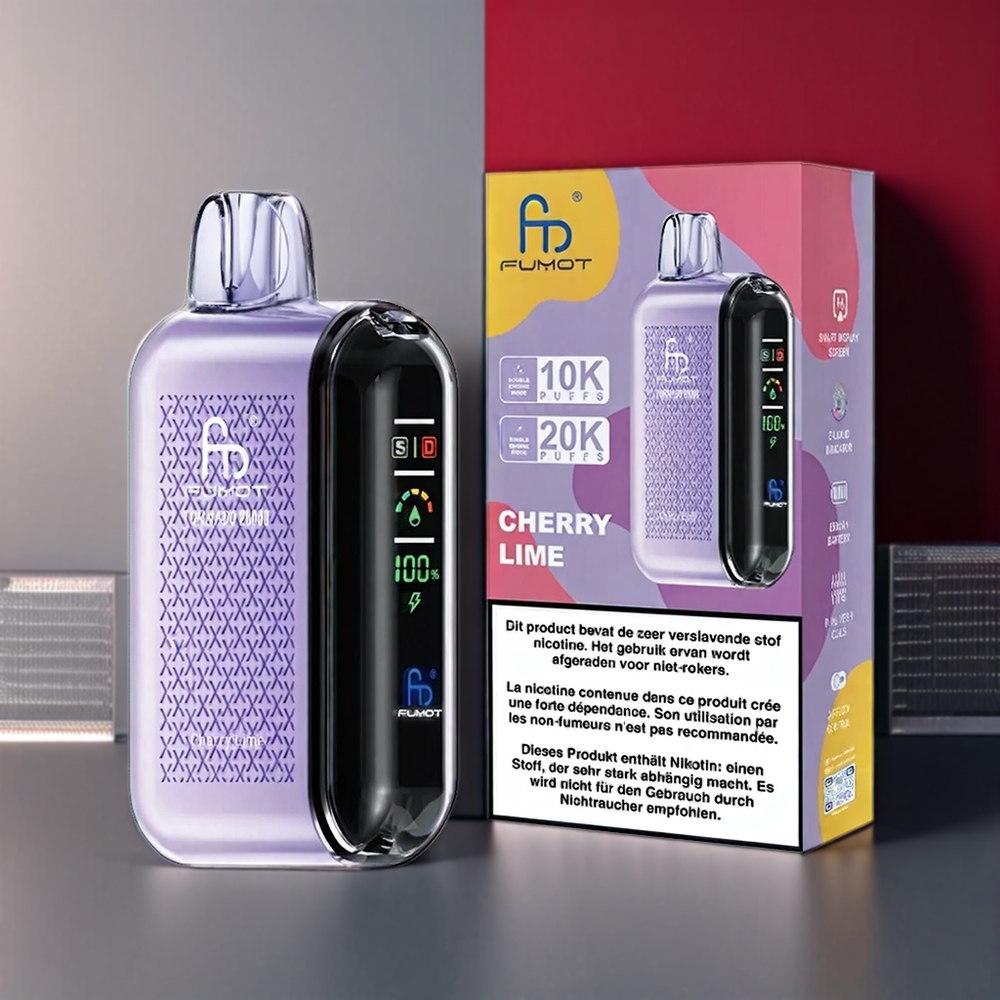 Fumot New Zealand Wholesale Tornado Cherry Lime 20000 Puffs Vape