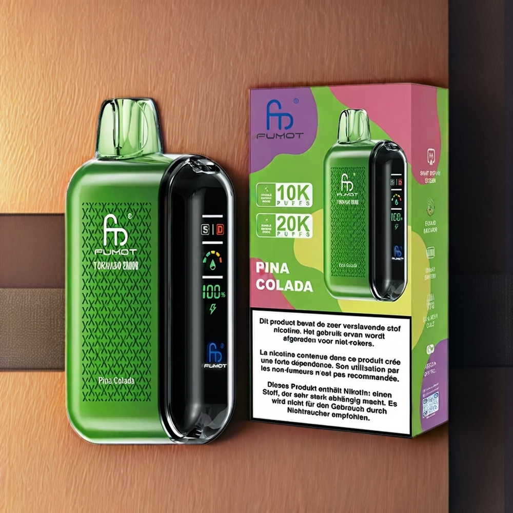 Fumot Tornado New Zealand Wholesale 20000 Puffs Pina Colada Vape