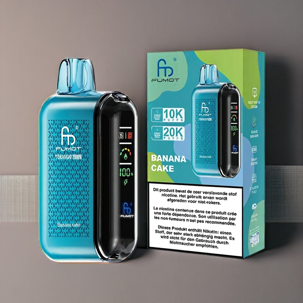 Fumot Tornado New Zealand Wholesale Banana Cake 20000 Puffs