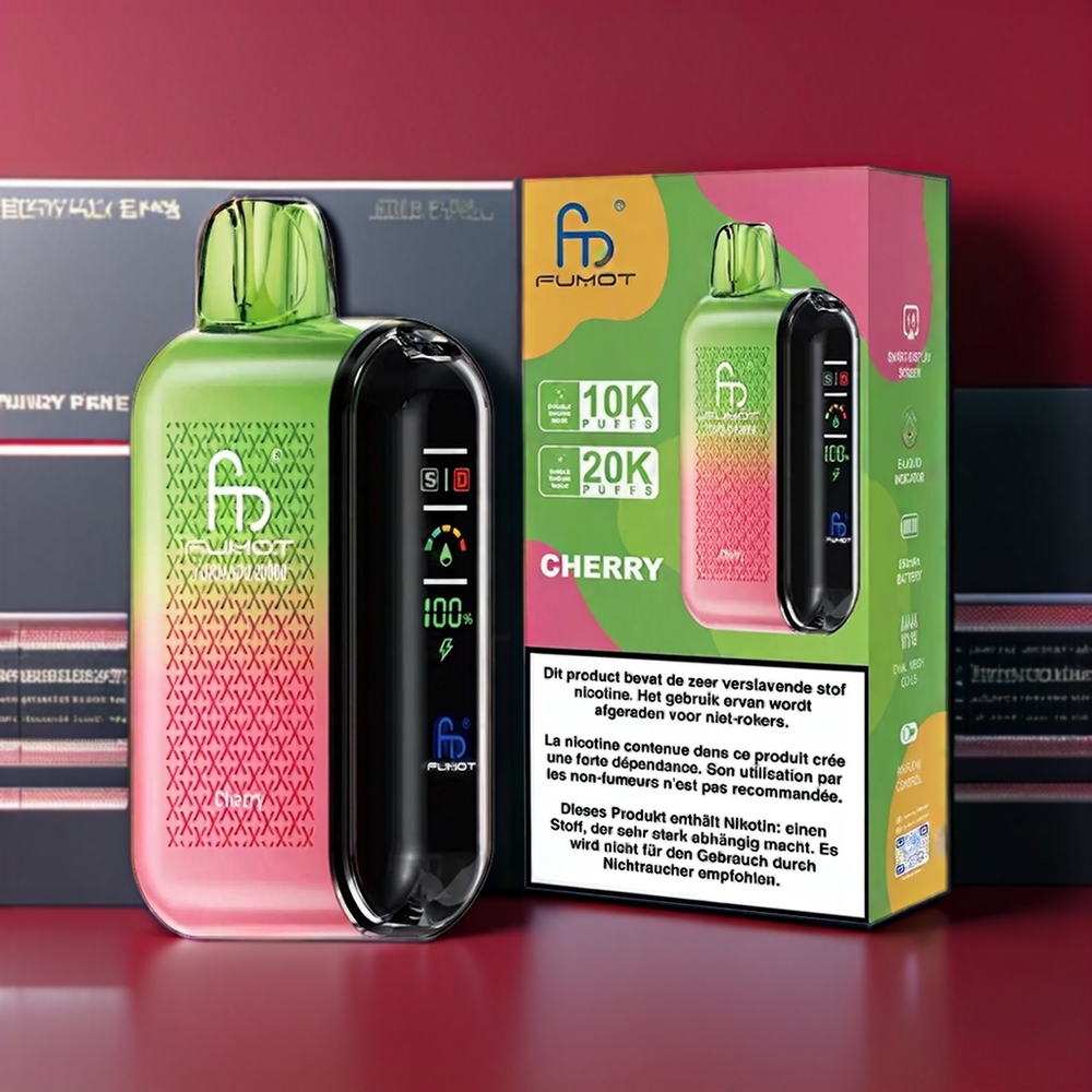 Fumot Tornado New Zealand Wholesale Cherry 20000 Puffs Vape