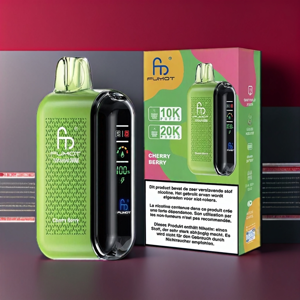 Fumot Tornado New Zealand Wholesale Cherry Berry 20000 Puffs