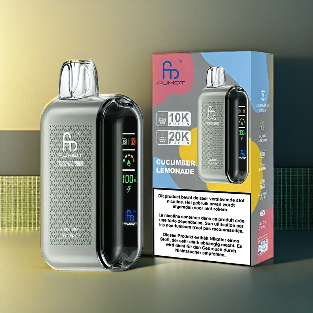 Fumot Tornado New Zealand Wholesale Cucumber Lemonade 20000 Puffs