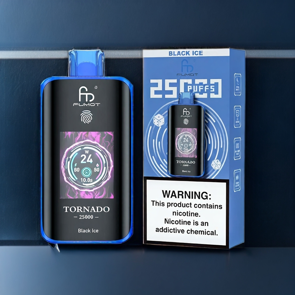 Fumot Tornado 25000 Puffs New Zealand Wholesale Black Ice