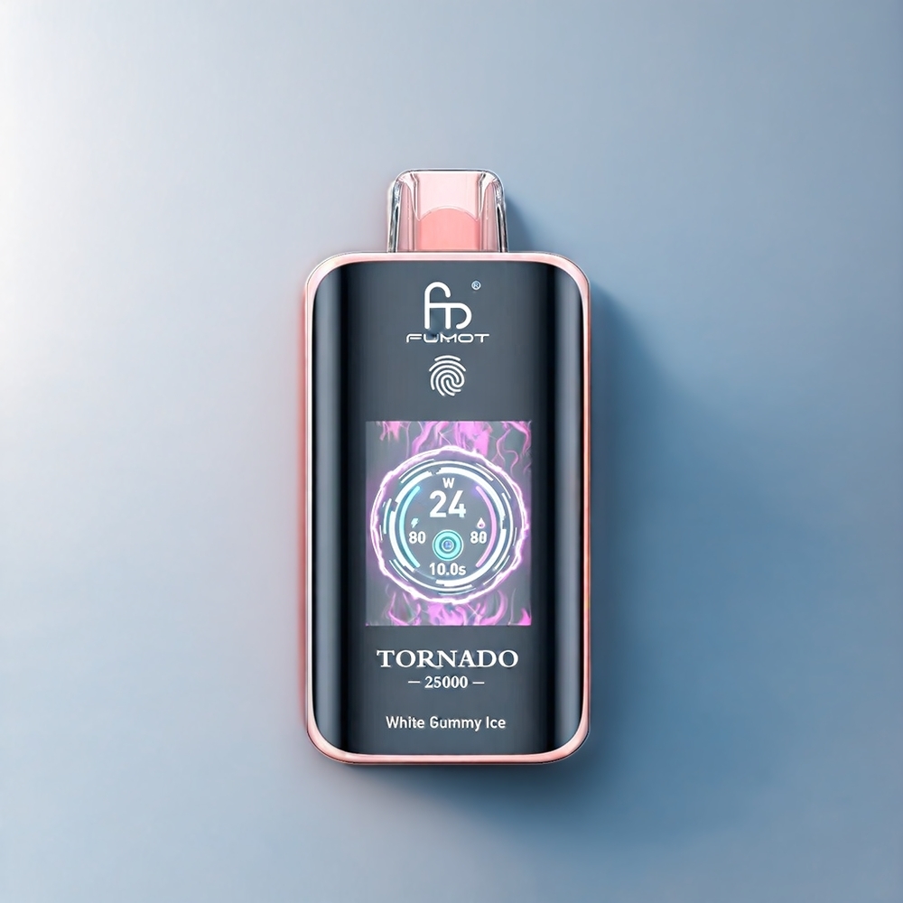 Fumot Tornado New Zealand Wholesale 25000 Puffs White Gummy Ice Vape