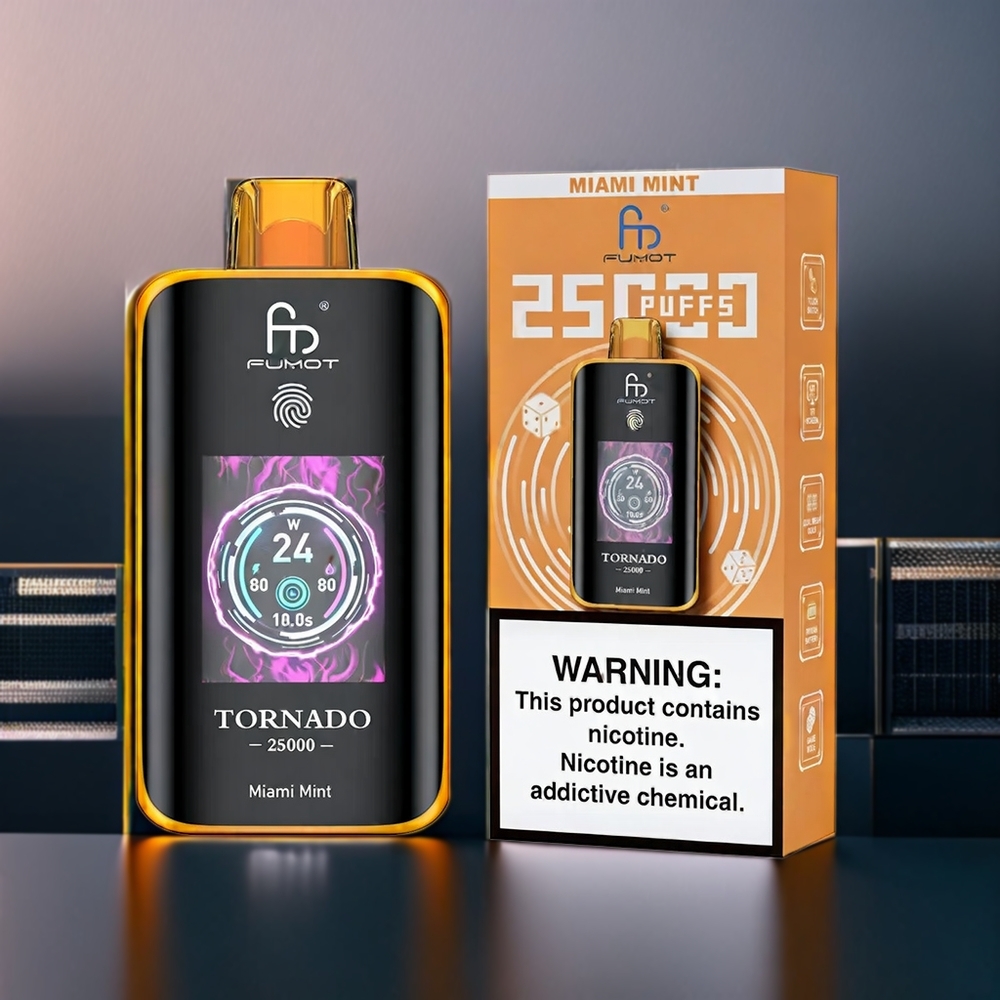 Fumot Tornado New Zealand Wholesale Miami Mint 25000 Puffs Vape