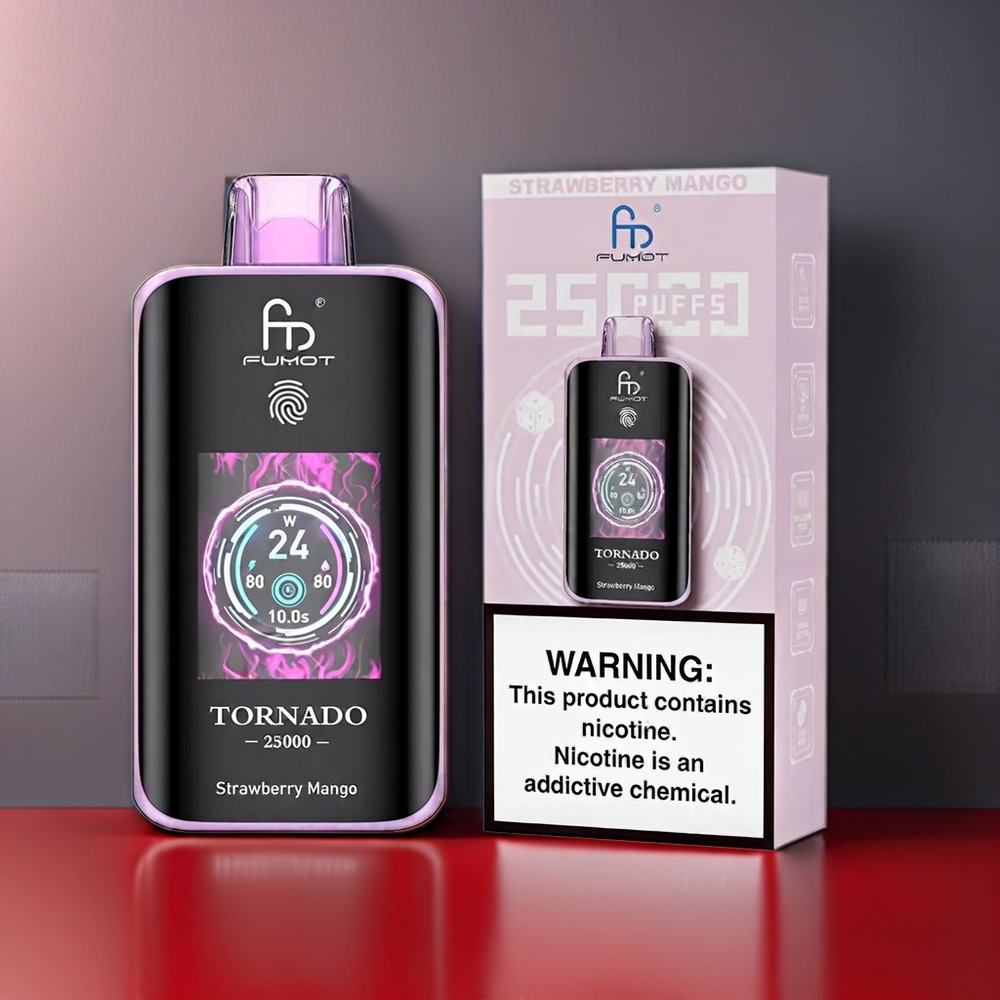 Fumot Tornado New Zealand Wholesale Strawberry Mango 25000 Puffs