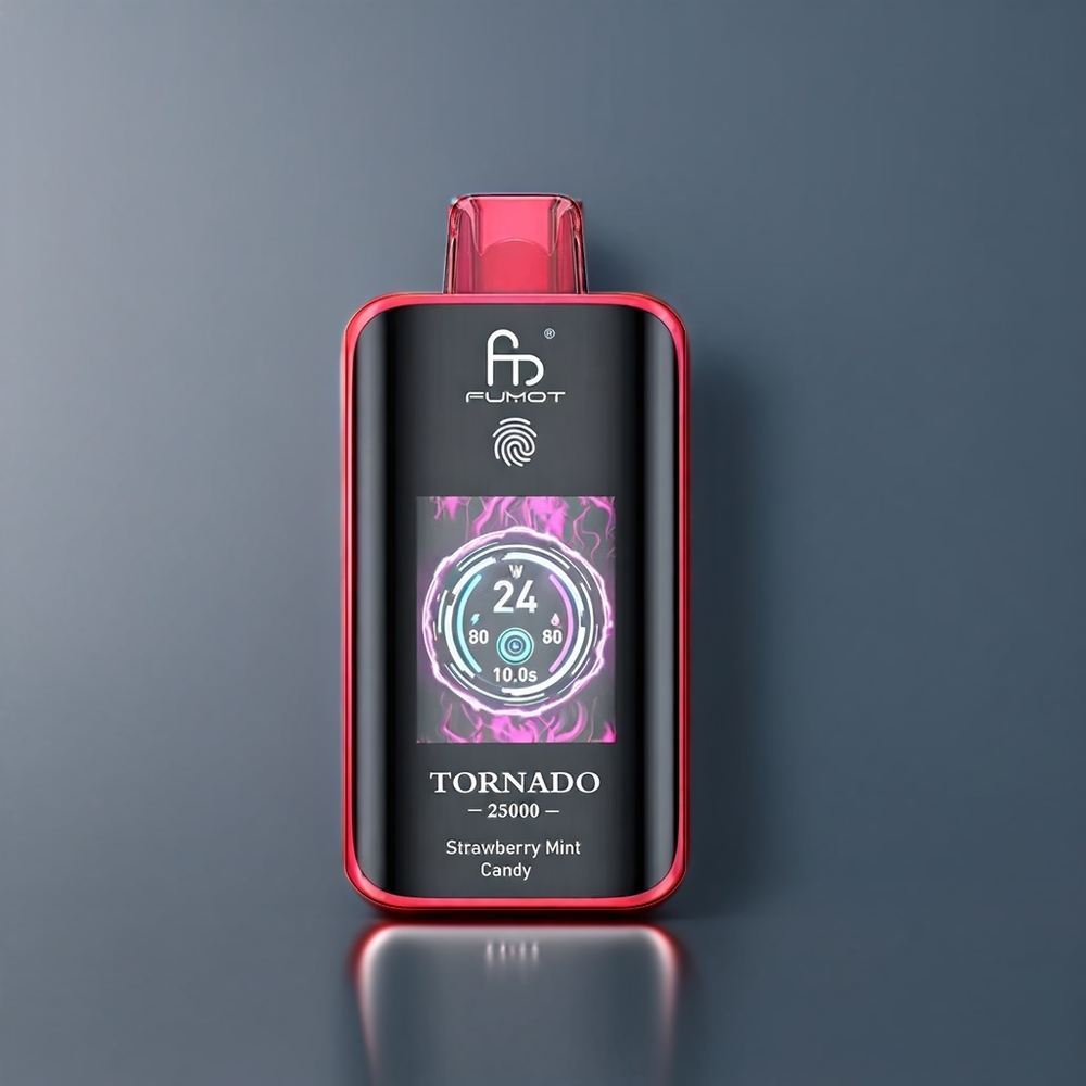 Fumot Tornado New Zealand Wholesale Strawberry Mint Candy 25000 Puffs Vape