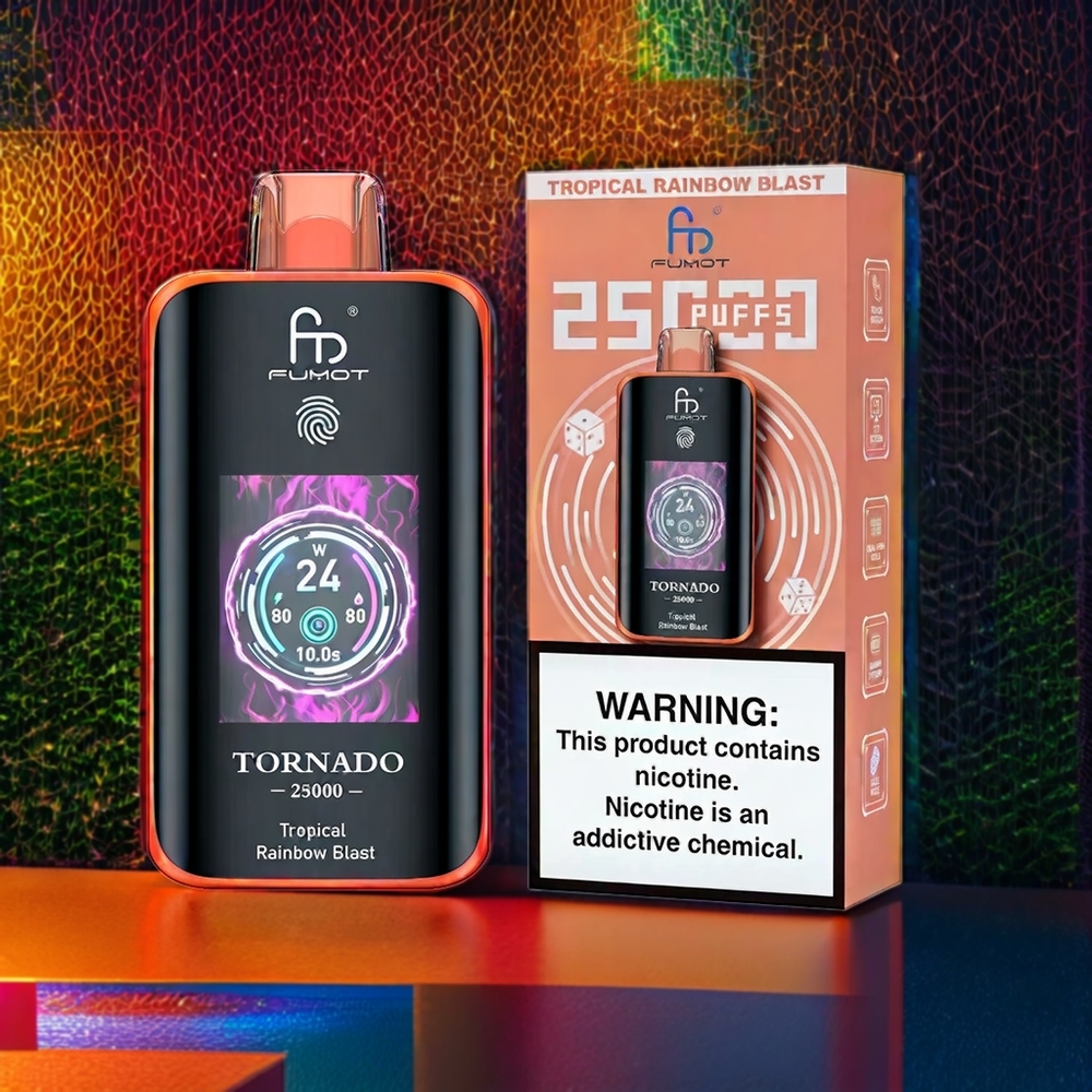 Fumot Tornado New Zealand Wholesale Tropical Rainbow Blast 25000 Puffs