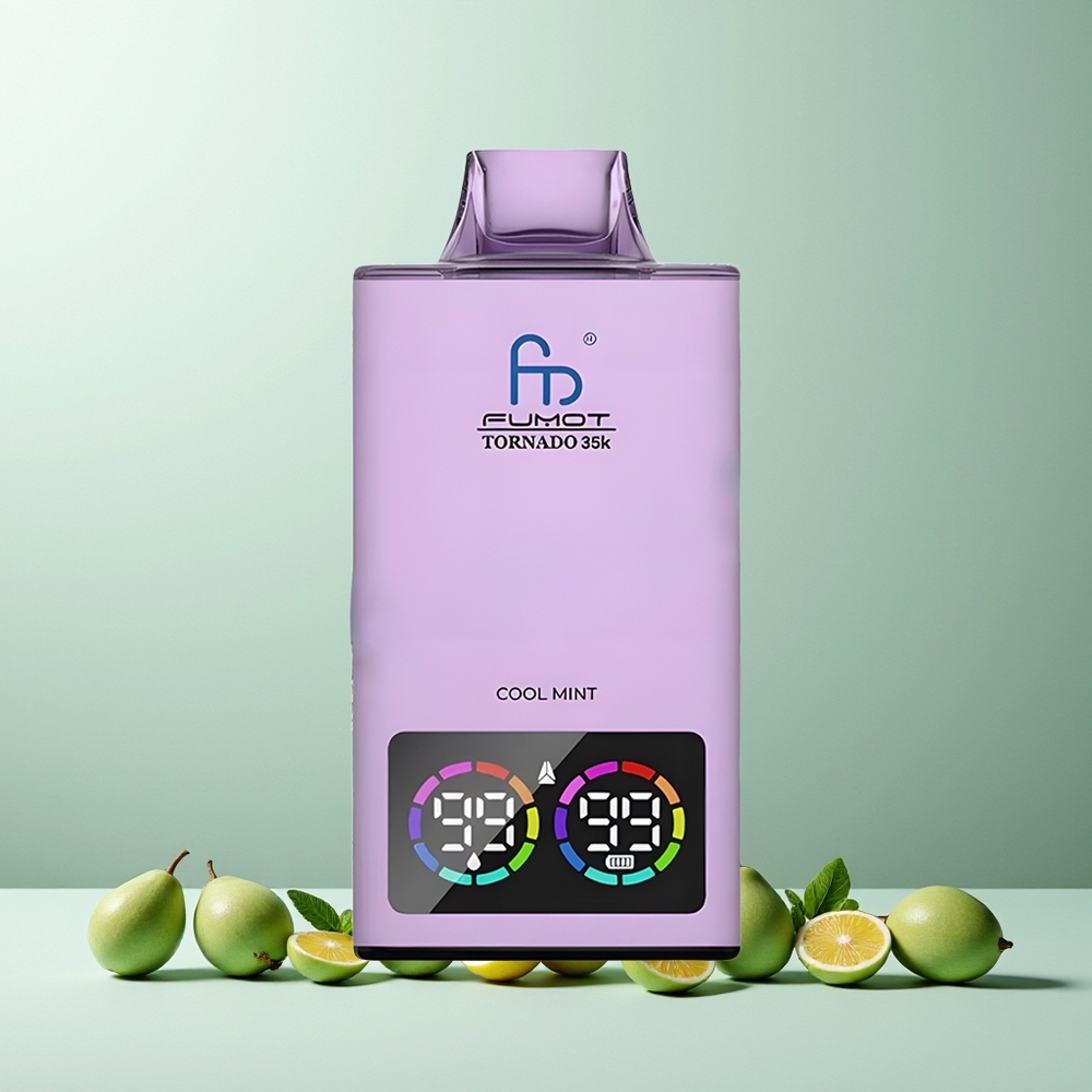 Fumot Tornado 35000 Disposable Vape Cool Mint Dual Mesh Coil 15ml E-juice 700MAH USB-C New Zealand Wholesale