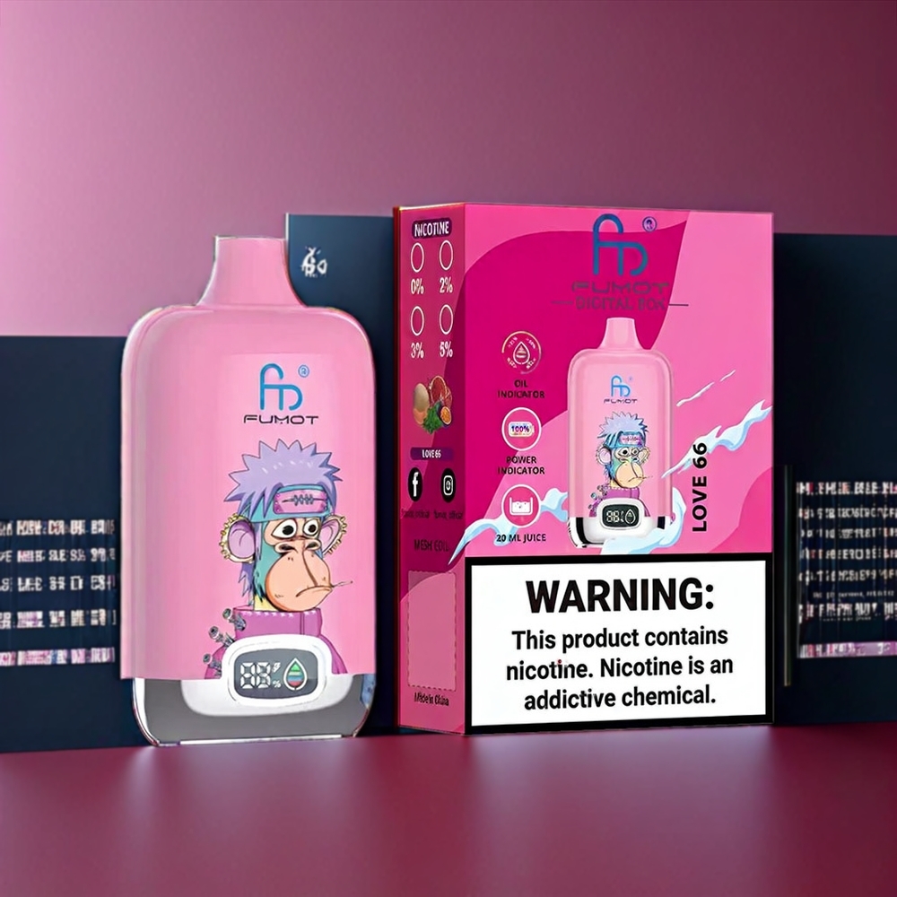 Fumot Tornado Digital Box 12000 Puffs New Zealand Wholesale Vape Love 66