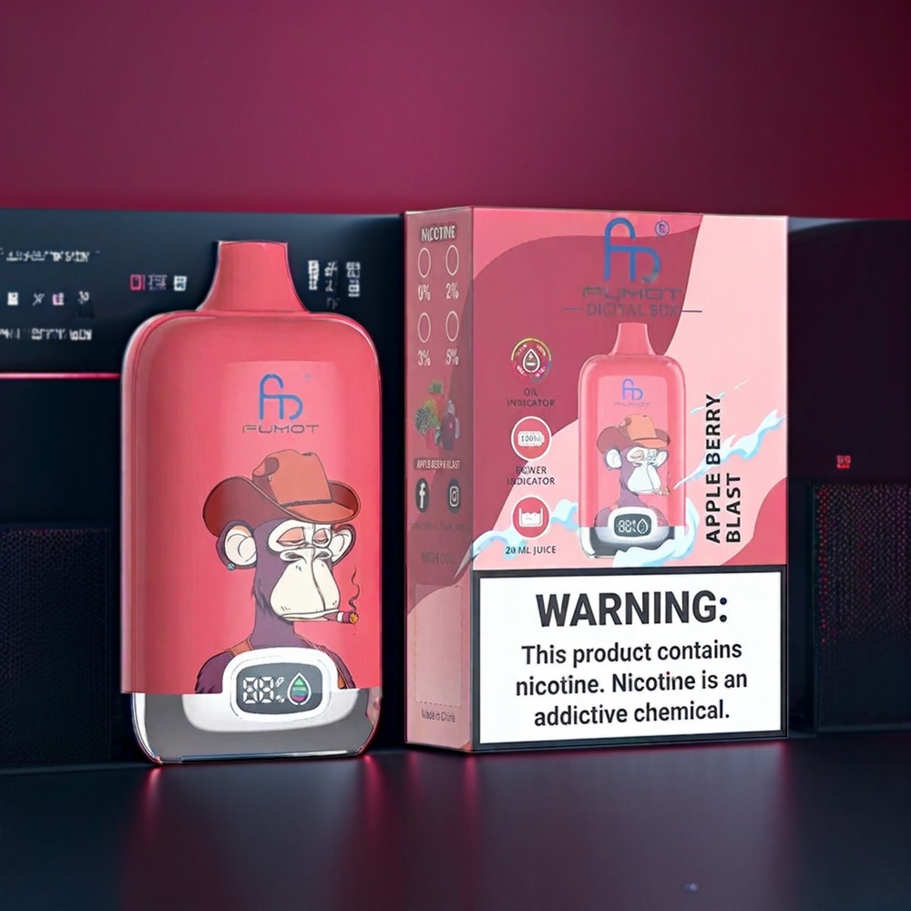 Fumot Tornado NZ Wholesale Digital Box Apple Berry Blast 12000 Puffs