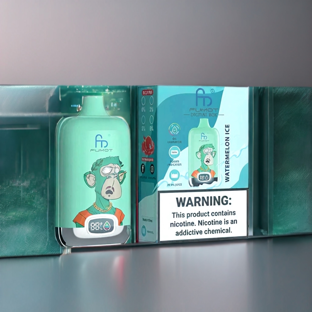 Fumot Tornado New Zealand Wholesale Digital Box 12000 Puffs Watermelon Ice