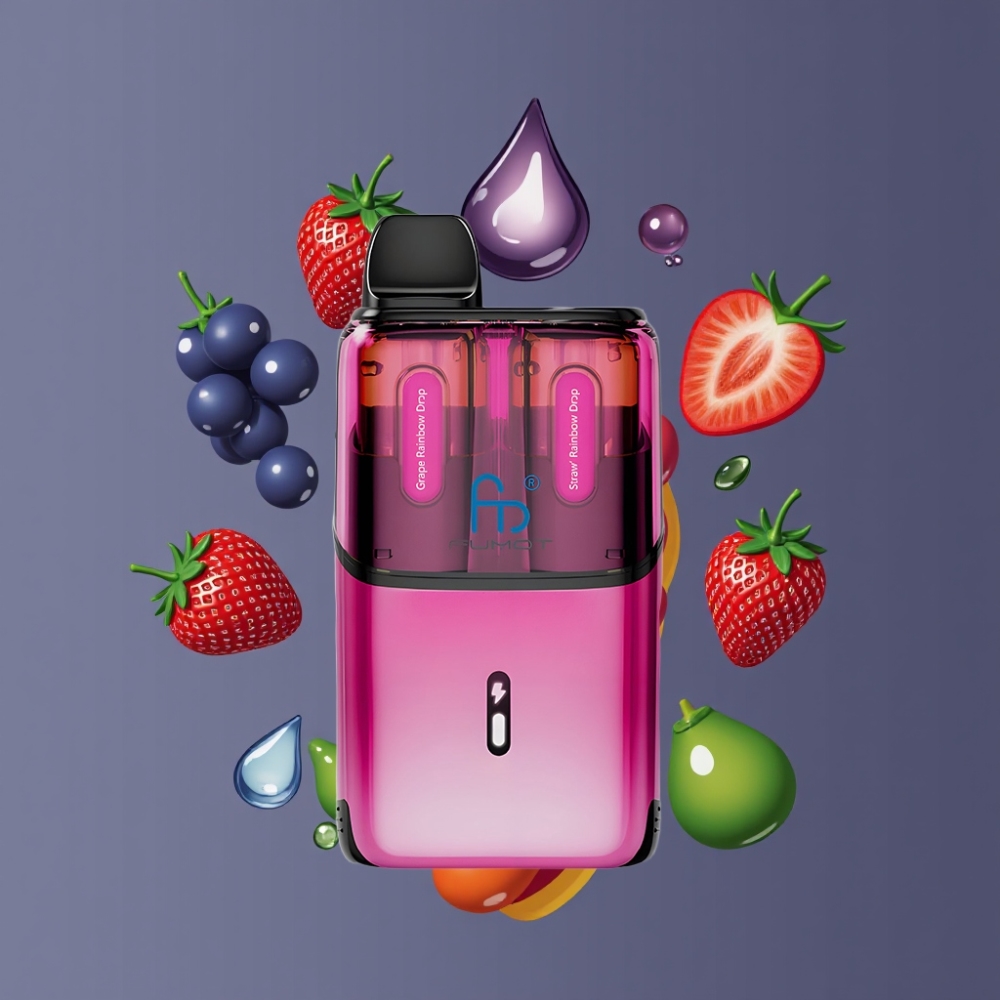 Fumot Ultra T32000 24ml 800mAh Mesh Coil Grape Rainbow & Straw Rainbow New Zealand Wholesale