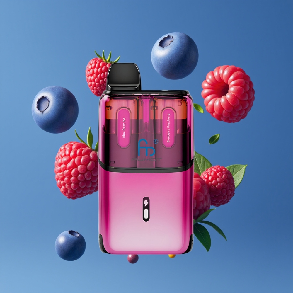 Fumot Ultra T32000 New Zealand Wholesale 32000 Puffs 24ml 800mAh Blue Razz Ice & Blueberry Raspberry Disposable Vape