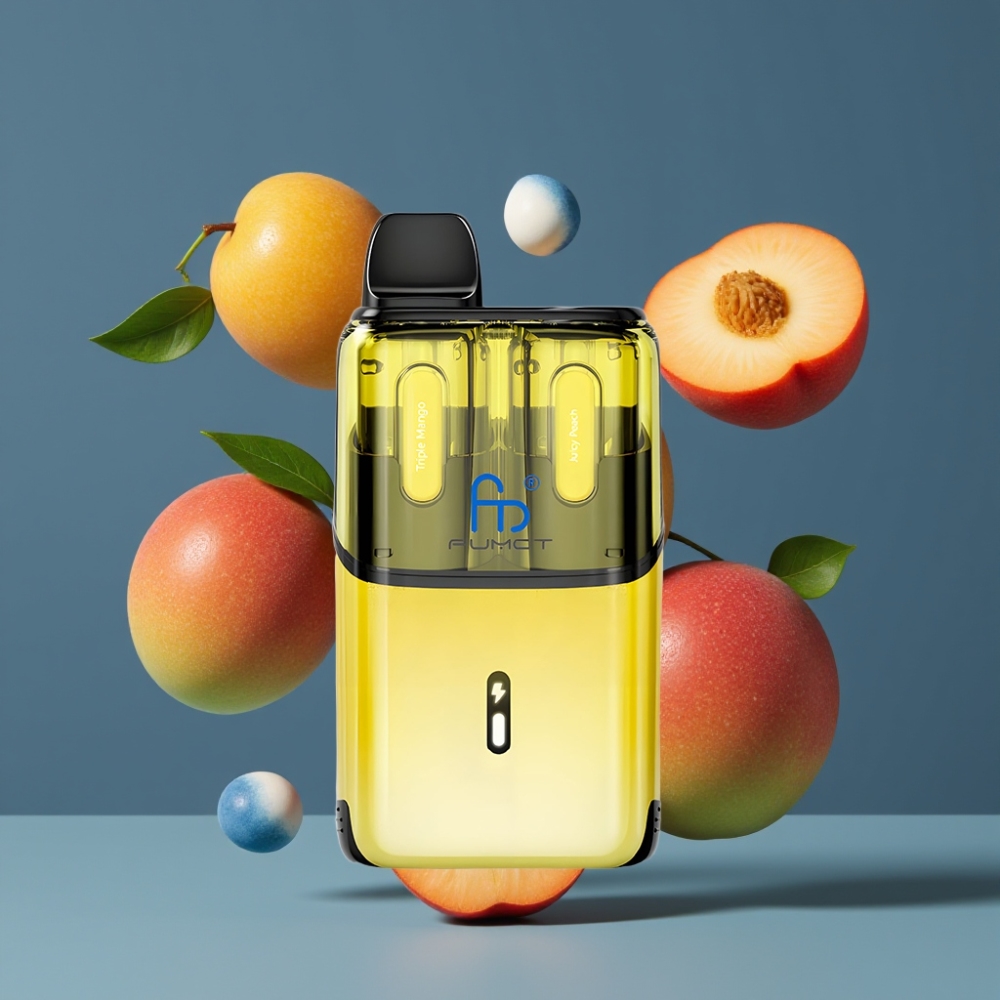Fumot Ultra T32000 New Zealand Wholesale 32000 Puffs 24ml Triple Mango Juicy Peach Disposable Vape